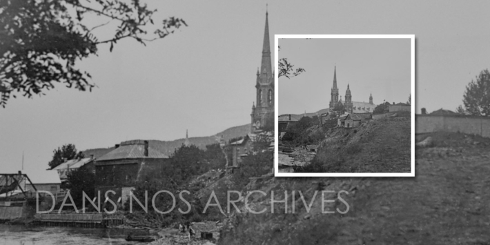 Dans nos Archives | Secteur de l’église de Baie-Saint-Paul vers 1930
