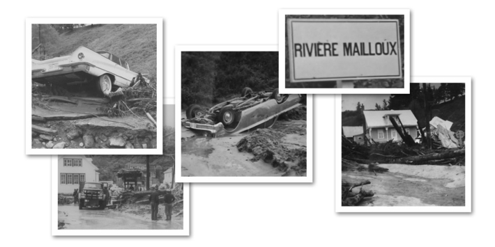 Photos souvenir | Inondation Rivière-Mailloux | La Malbaie 1961-63