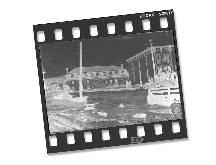 Inondation 9 Mars 1936 photo P Gariepy negatif