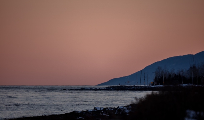 Photos d’ici | Le ciel d'un couché de soleil à l'Isle aux Coudres Merci à Alain Caron
