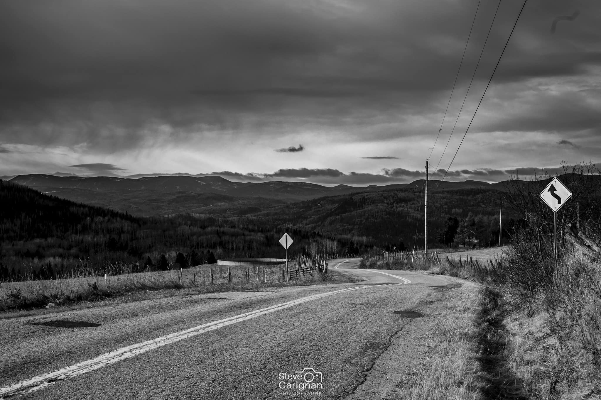 07 Steve Carignan Charlevoix en noir blanc