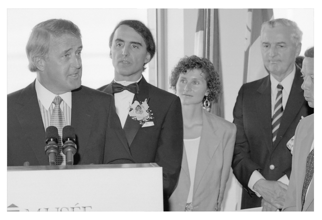 Inauguration du Musee de Charlevoix avec Paul Desmarais en 1990