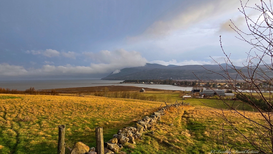 Un eclairci pour terminer la journee Baie saint paul