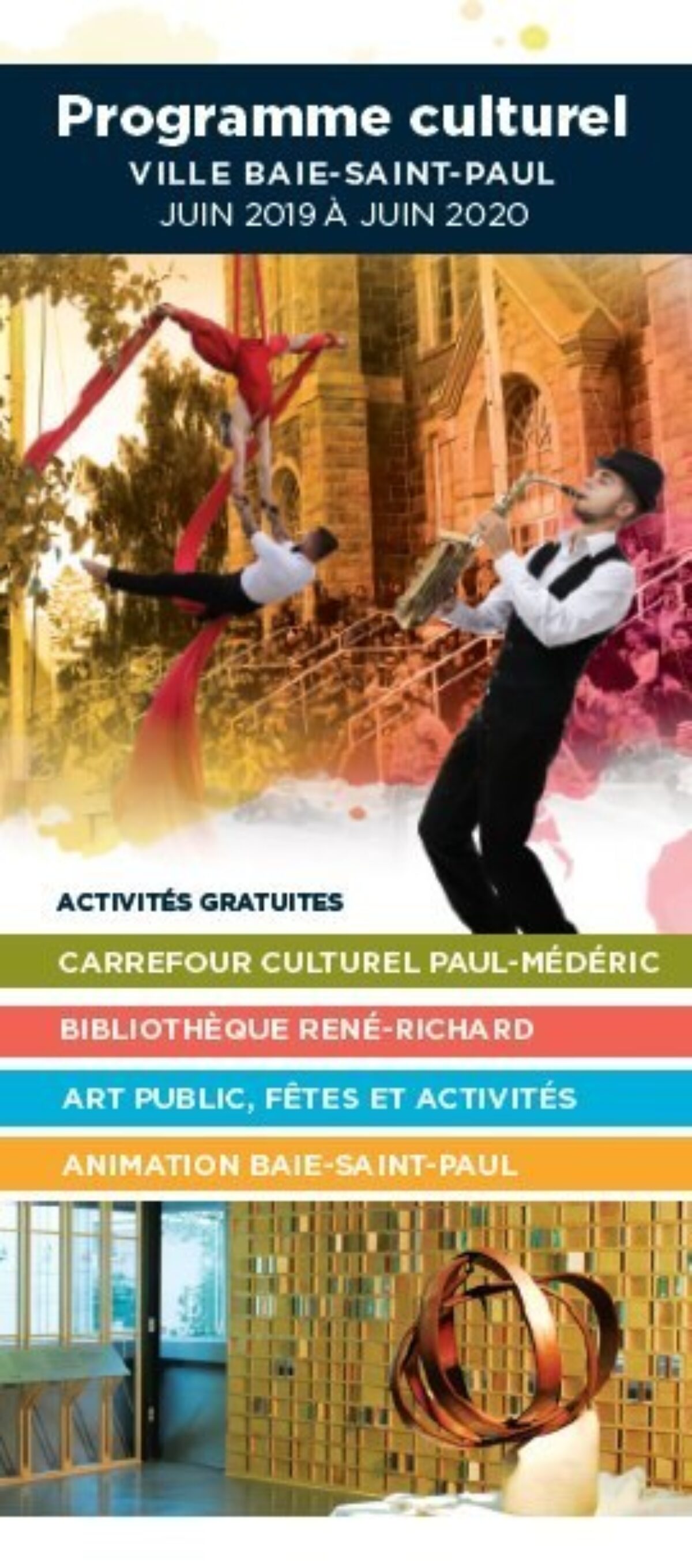 Le programme culturel 2019-2020 de la Ville de Baie-Saint-Paul est sorti!