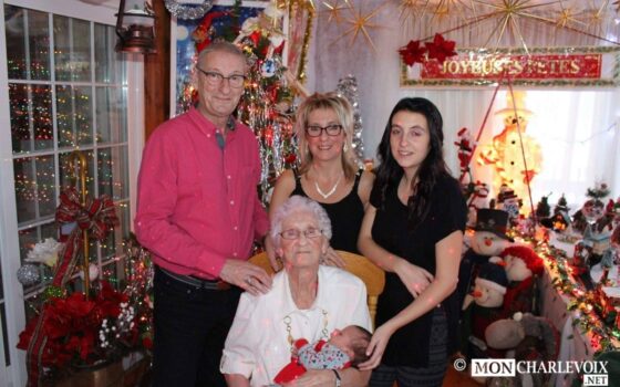 La famille de Rita Lavoie, 93 ans de Sagard