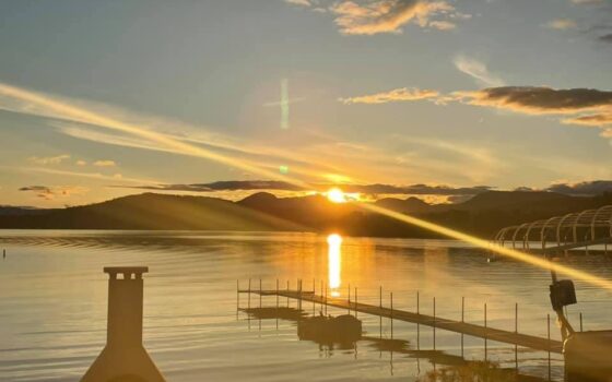 Coucher de soleil au Lac Nairne