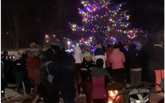Illumination de l'arbre de Noël à St-Hilarion