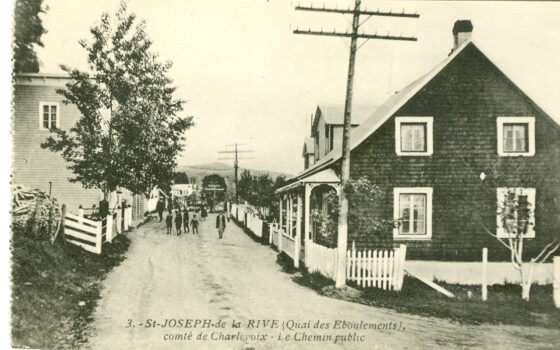 SOUVENIR : Saint-Joseph-de-la-Rive vers 1930 ( Crédit photo Hubert Desgagnés)