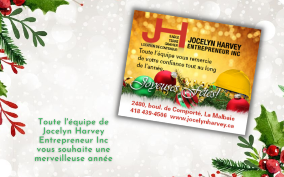Jocelyn Harvey Inc. vous transmet un message plein d'amour