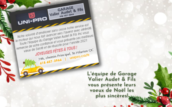 Les voeux des fêtes du Garage Valier-Audet & Fils