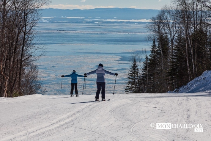 6 Cette illusion de skier jusque dans le fleuve est unique à notre Massif
