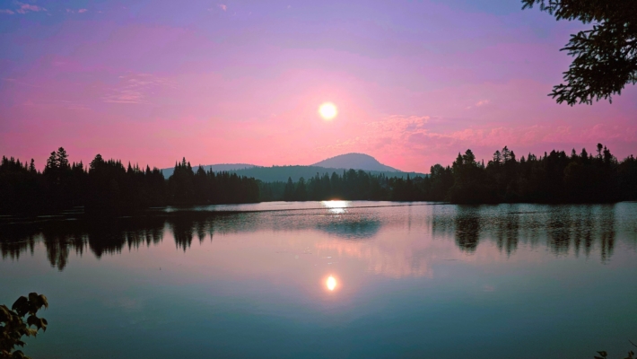 Quand un lac frissonne