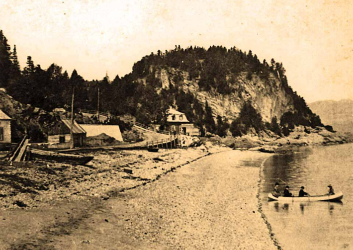 Rue du quai 2 Pointe au Pic vers 1878 Colection Ginette Lafleur