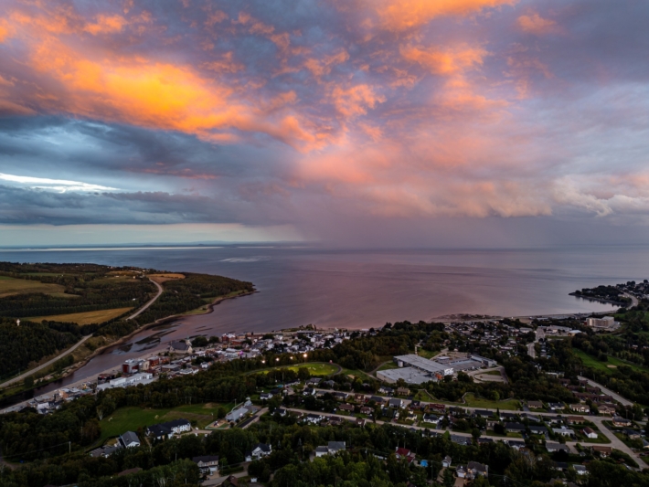 Un magnifique coucher de soleil a La Malbaie2