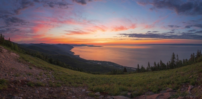 Vue panoramique matinale