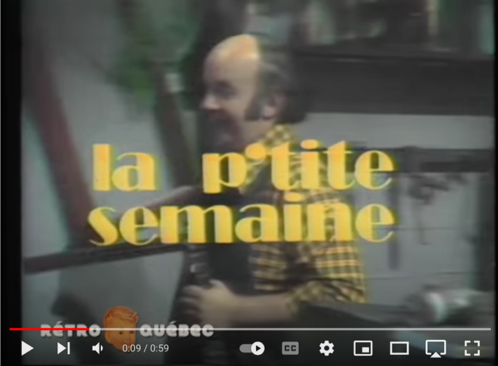 Publicité des années 70 avec Yvon Dufour originaire de Saint-Aimé-des-Lacs