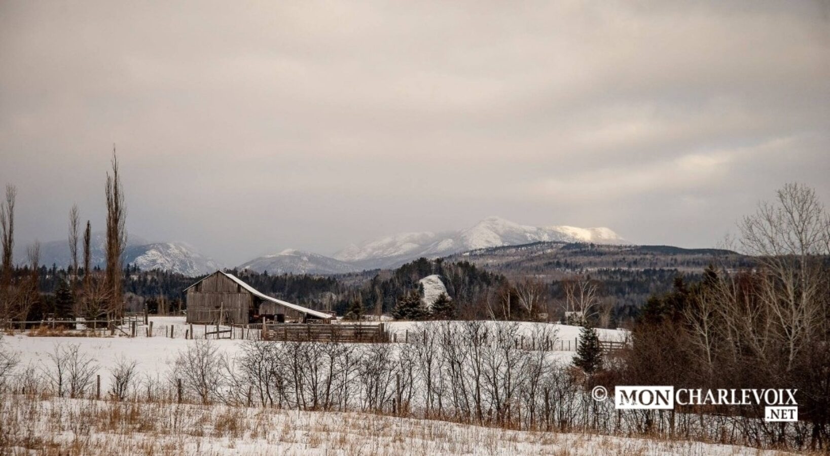 Nos magnifiques montagnes en hiver (2) par Alain Caron