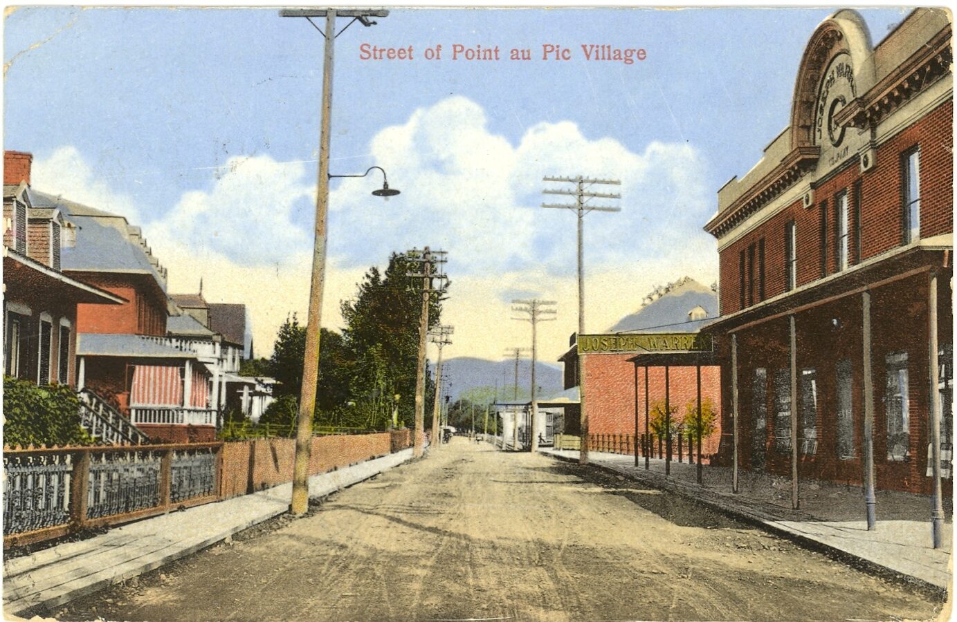 Une carte postale de Pointe-au-Pic envoyée en 1913