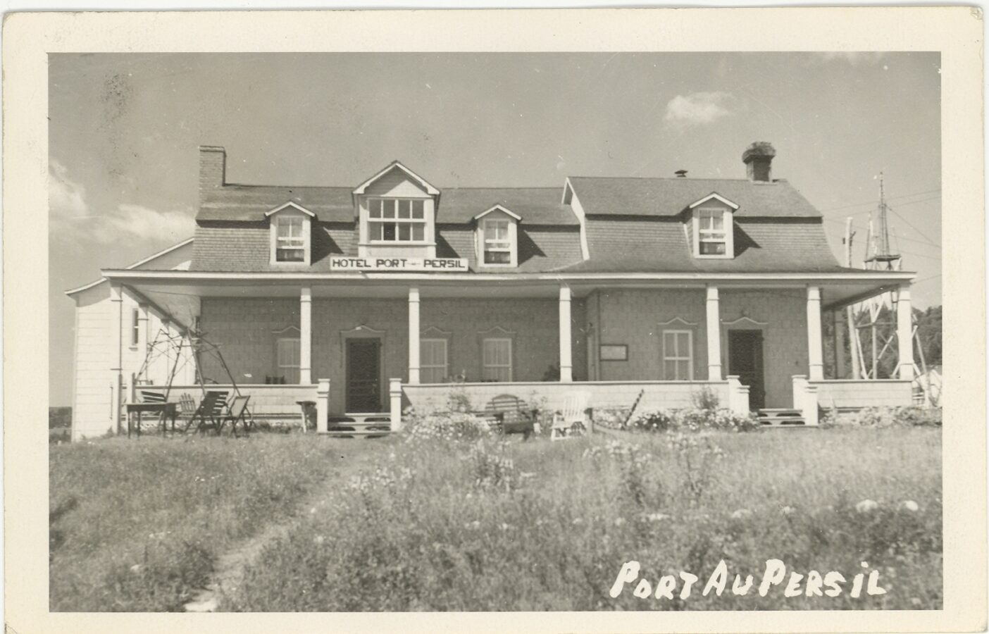 L'hôtel de Port-au-Persil vers 1949