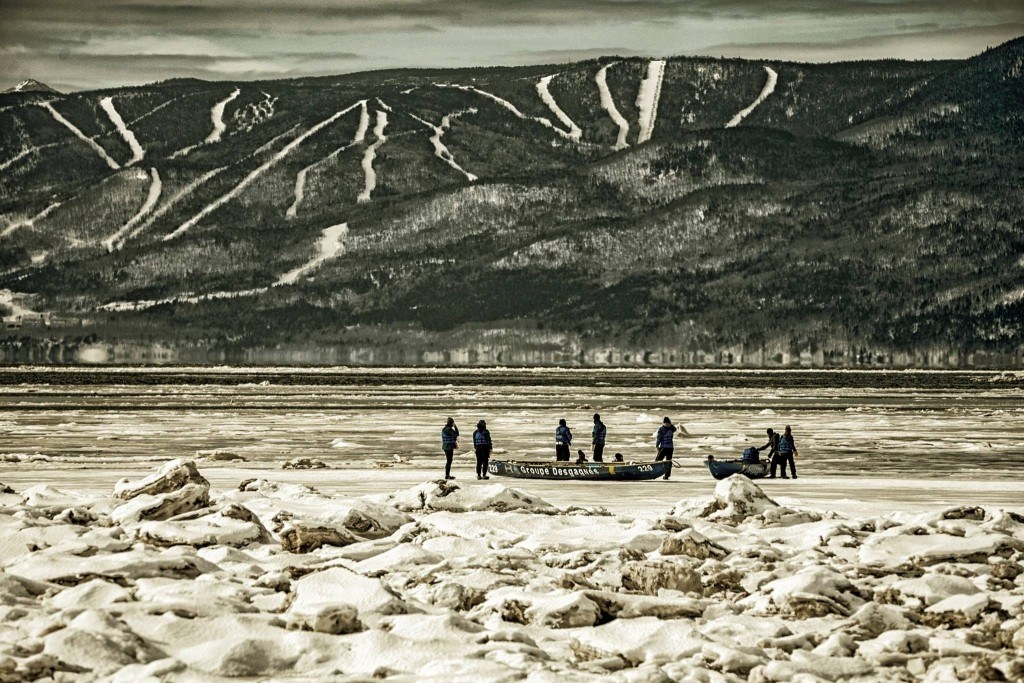 Plein d'activités dans Charlevoix , du ski et du canot à glace dans un paysage panoramique impressionnant