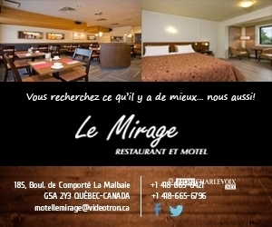 Menu de la semaine au Restaurant & Motel Le Mirage.