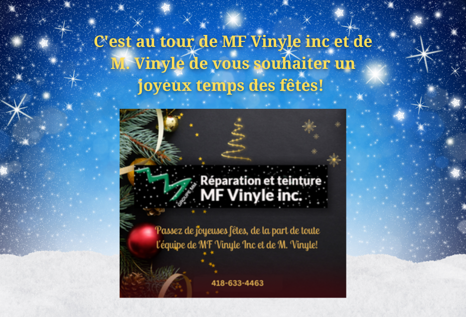 Une belle pensée en cette période festive de MF Vinyle inc et de M. Vinyle