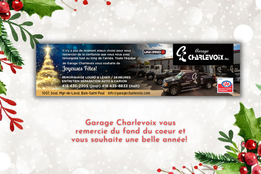 Diffusons maintenant le beau message des fêtes de Garage Charlevoix