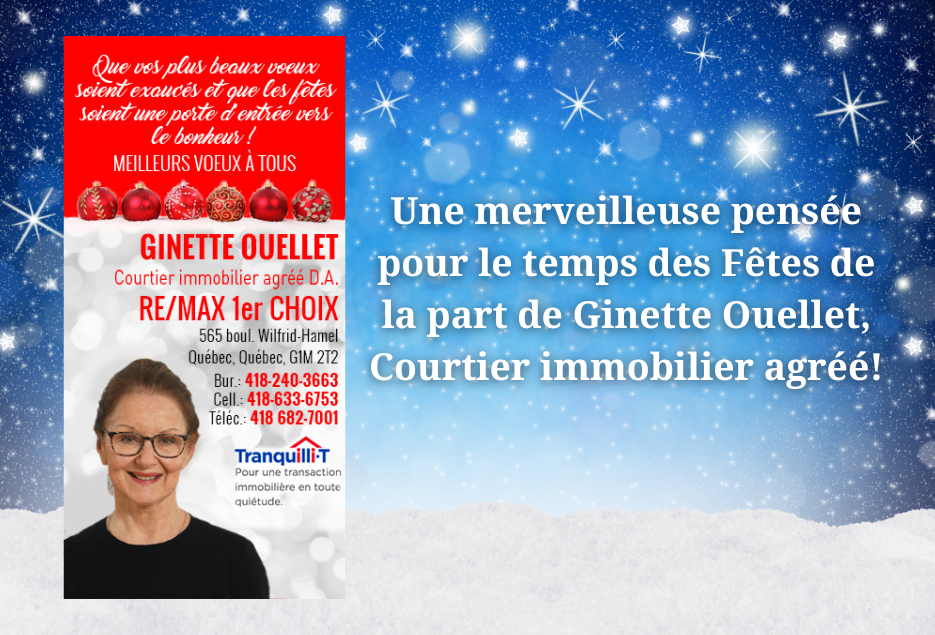 Une belle pensée de la part de Ginette Ouellet, Courtier Immobilier chez REMAX