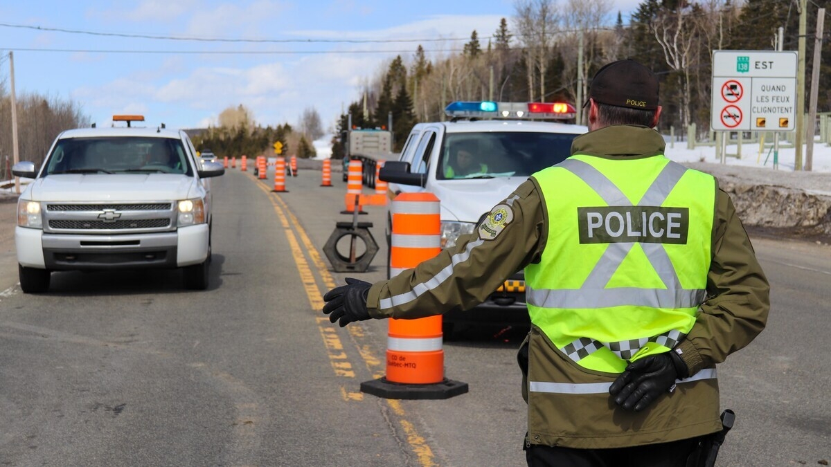 Barrage policier charlevoix Radio Canada