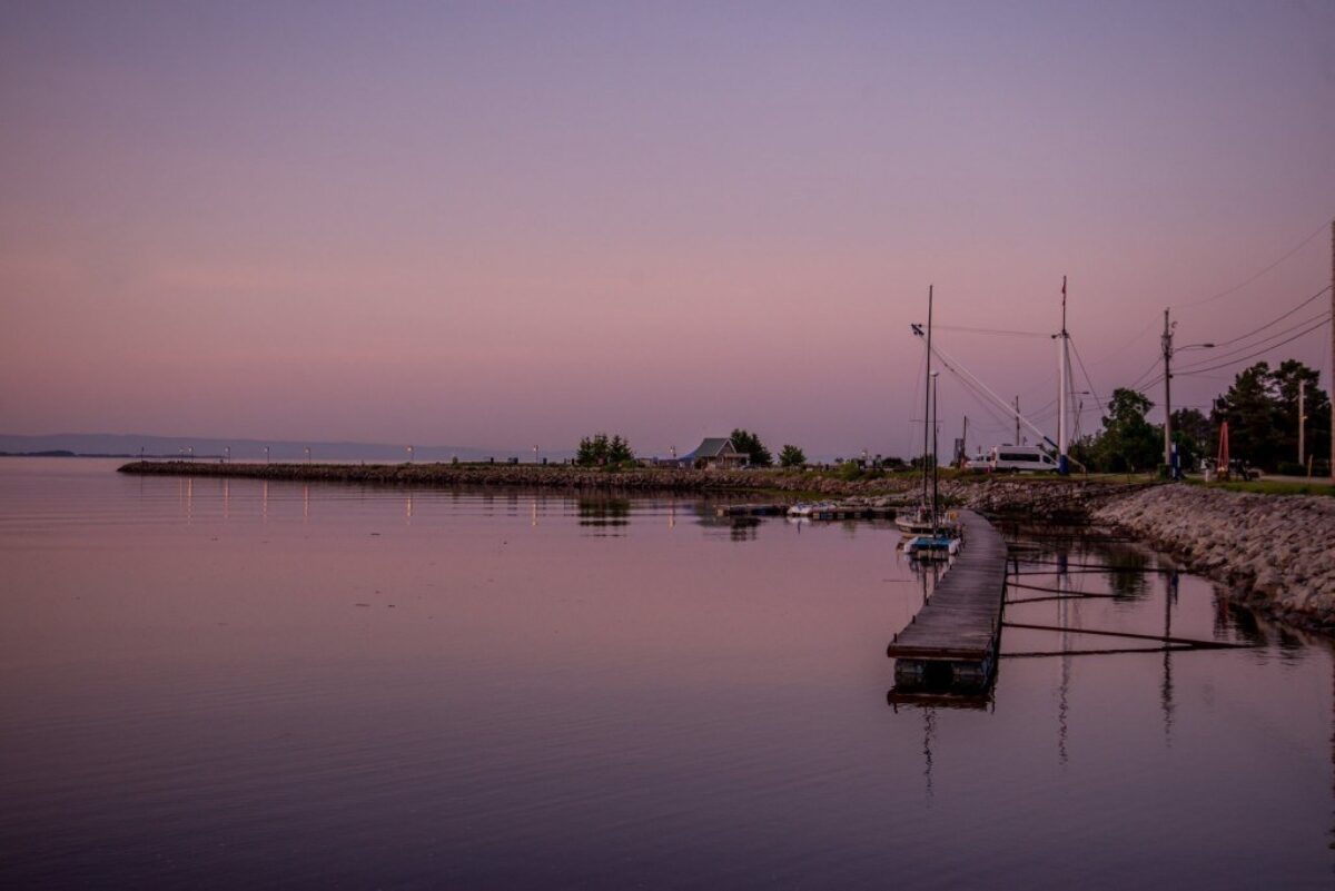 Jamais un lever de soleil semblable à la marina de Baie-St-Paul (Alain Caron)