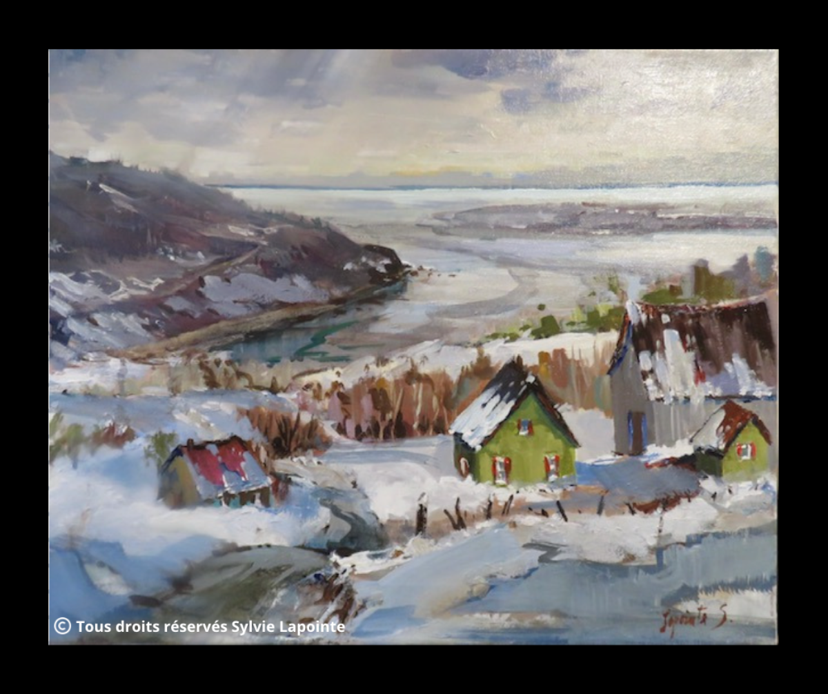 La baie de Baie St-Paul, acrylique 16x20 par l'artiste Sylvie Lapointe (Tous droits réservés)