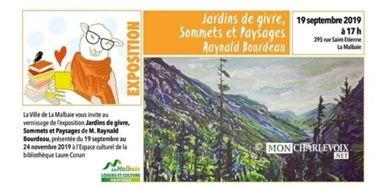 Le peintre Bourdeau présente Jardins de Givre, Sommets et Paysages