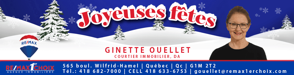 Ginette Ouellette gif 970 x 250 Temps des fêtes